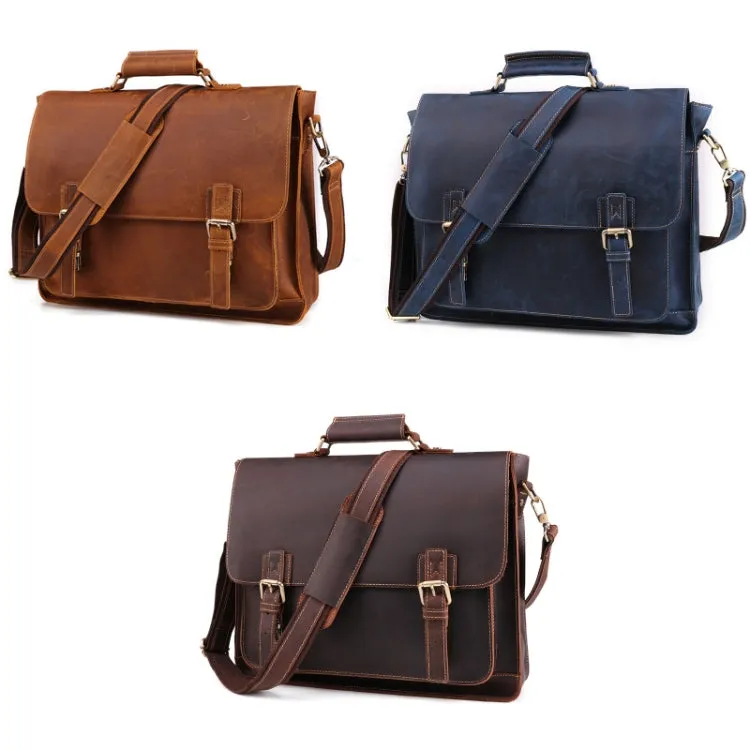 B515 Men 15.6 Inch Business Briefcase Multi-Function Laptop Bag(Brown)