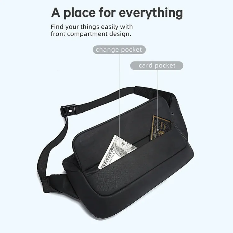 BANGE BG-77202 Men Fashion Chest Bag Waterproof Portable Storage Messenger Bag(Gray)