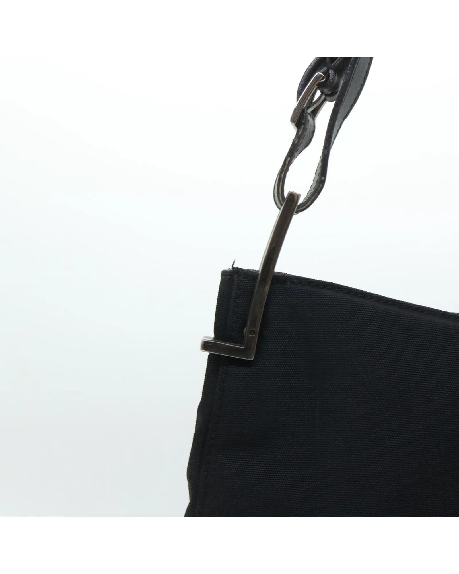 Black Nylon Shoulder Bag with Authenticity