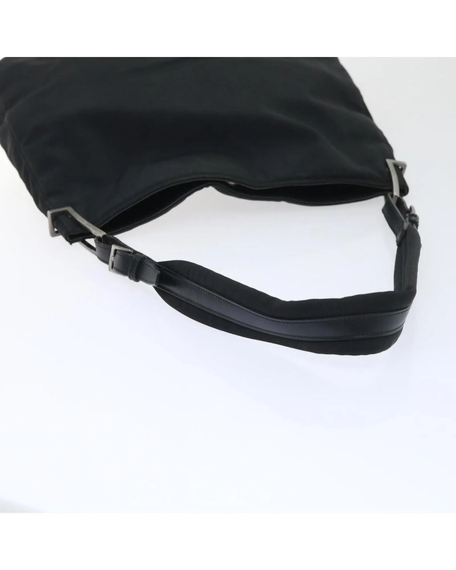 Black Nylon Shoulder Bag with Authenticity