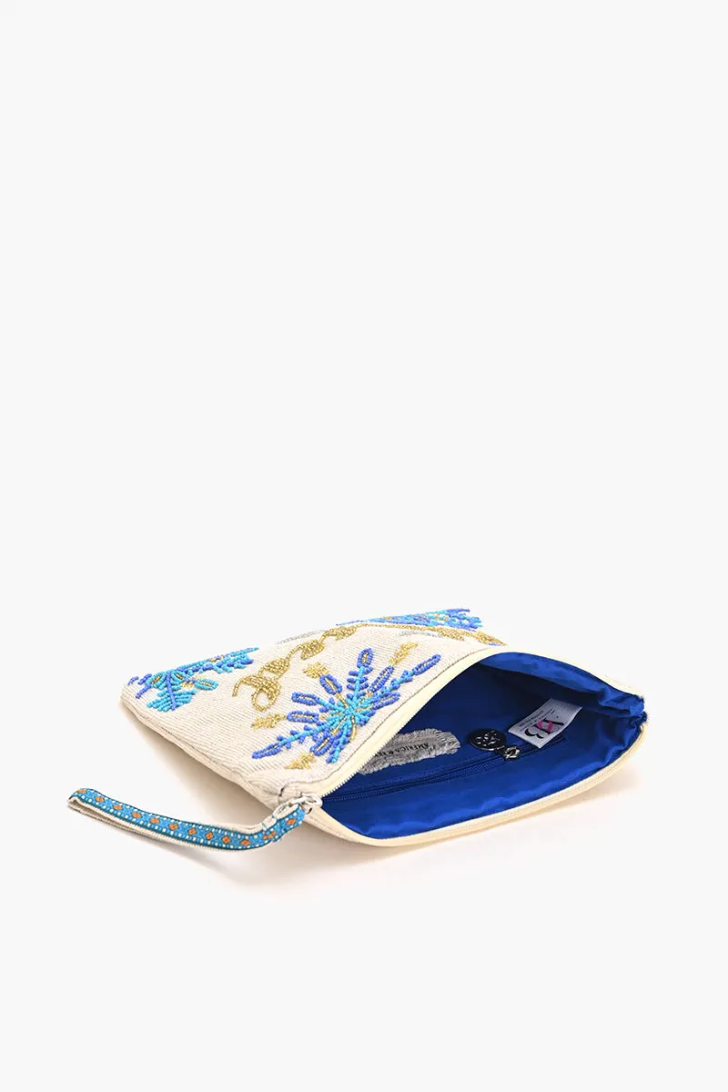 Blessed Embellished Wristlet Clutch