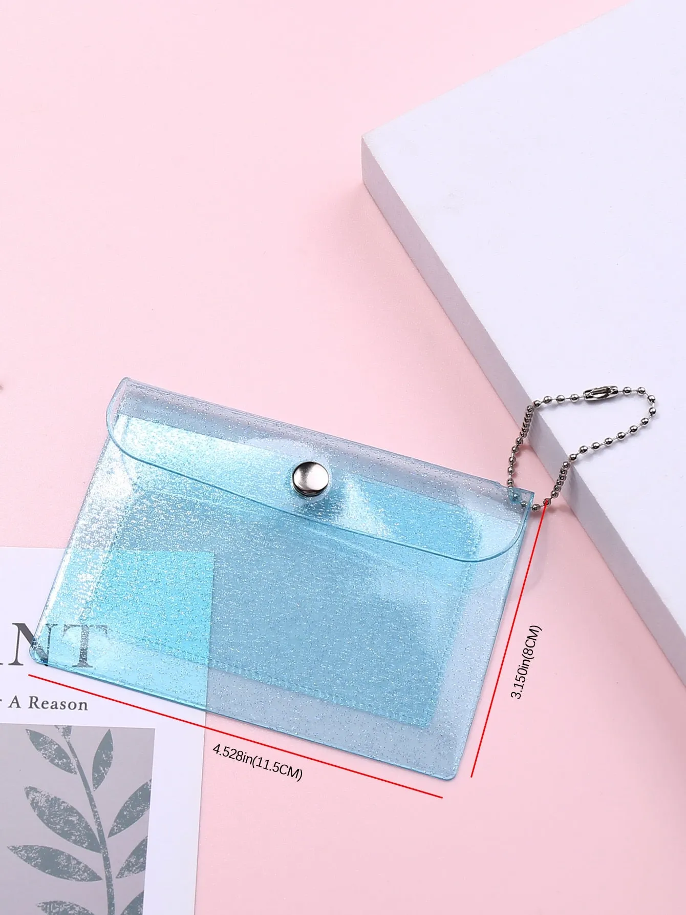 Blue Card Holder Clear Card Holder Small Wallet Card Holder Small Purse Coin