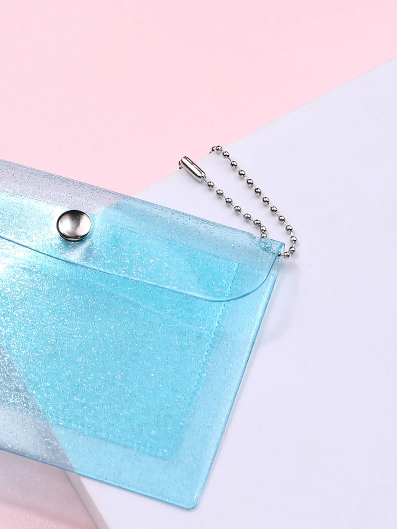 Blue Card Holder Clear Card Holder Small Wallet Card Holder Small Purse Coin