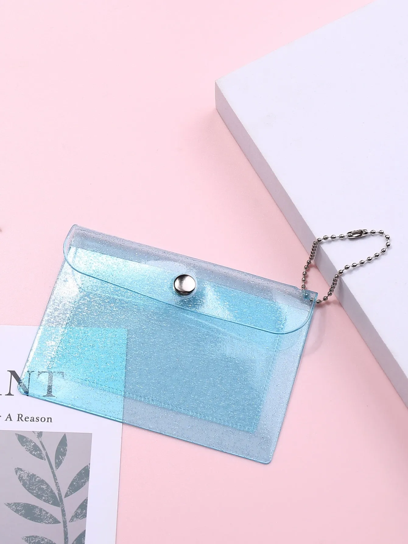 Blue Card Holder Clear Card Holder Small Wallet Card Holder Small Purse Coin