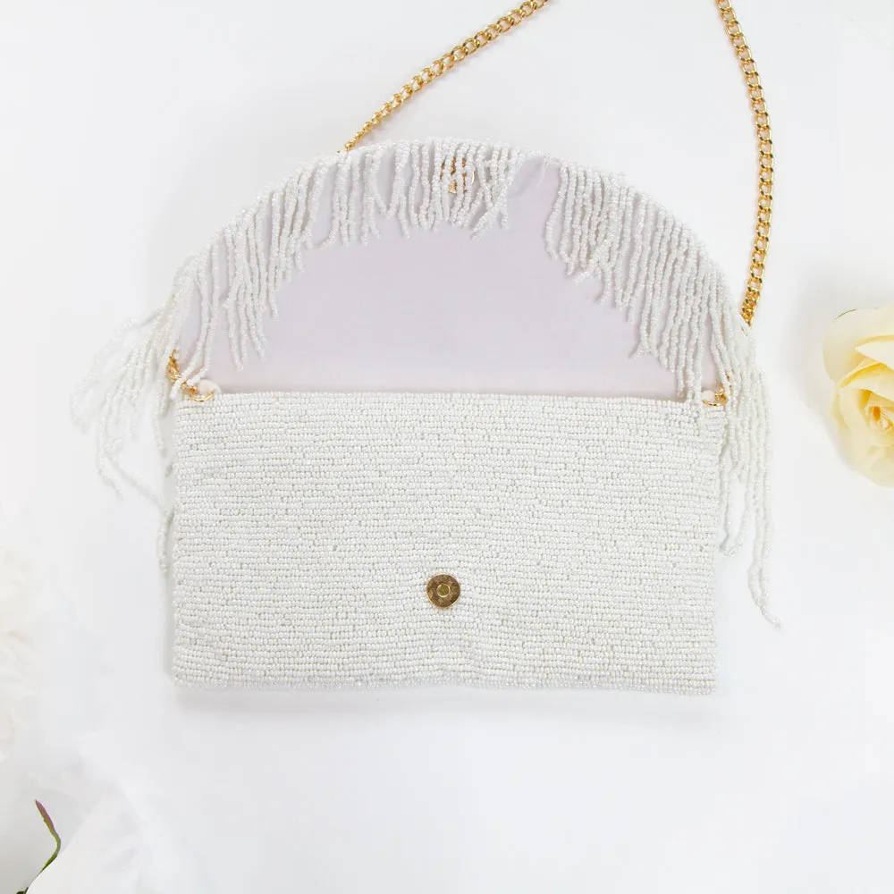 Bridal Half Fringe Clutch (HFU-F)