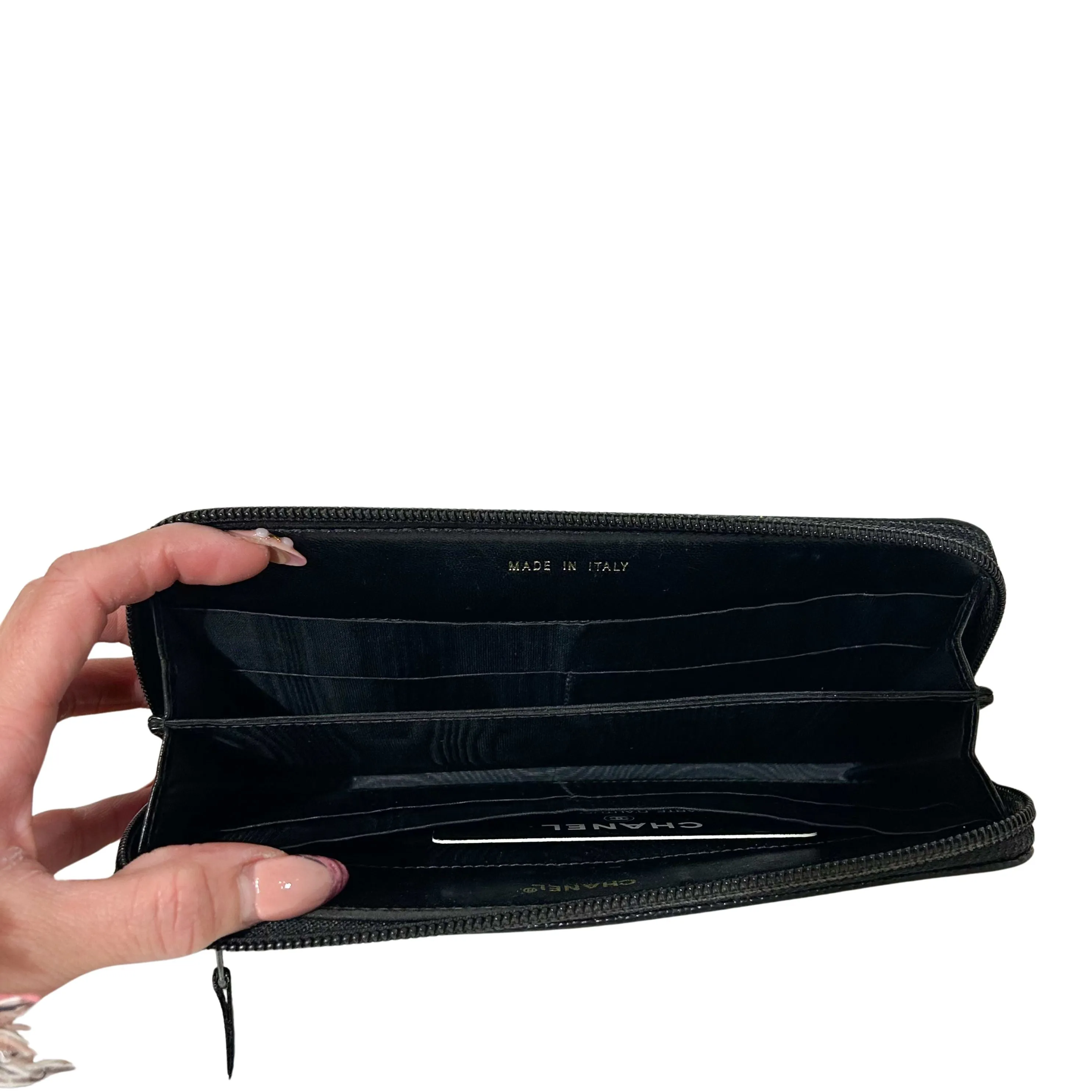 Caviar Timeless CC Zip Around Wallet