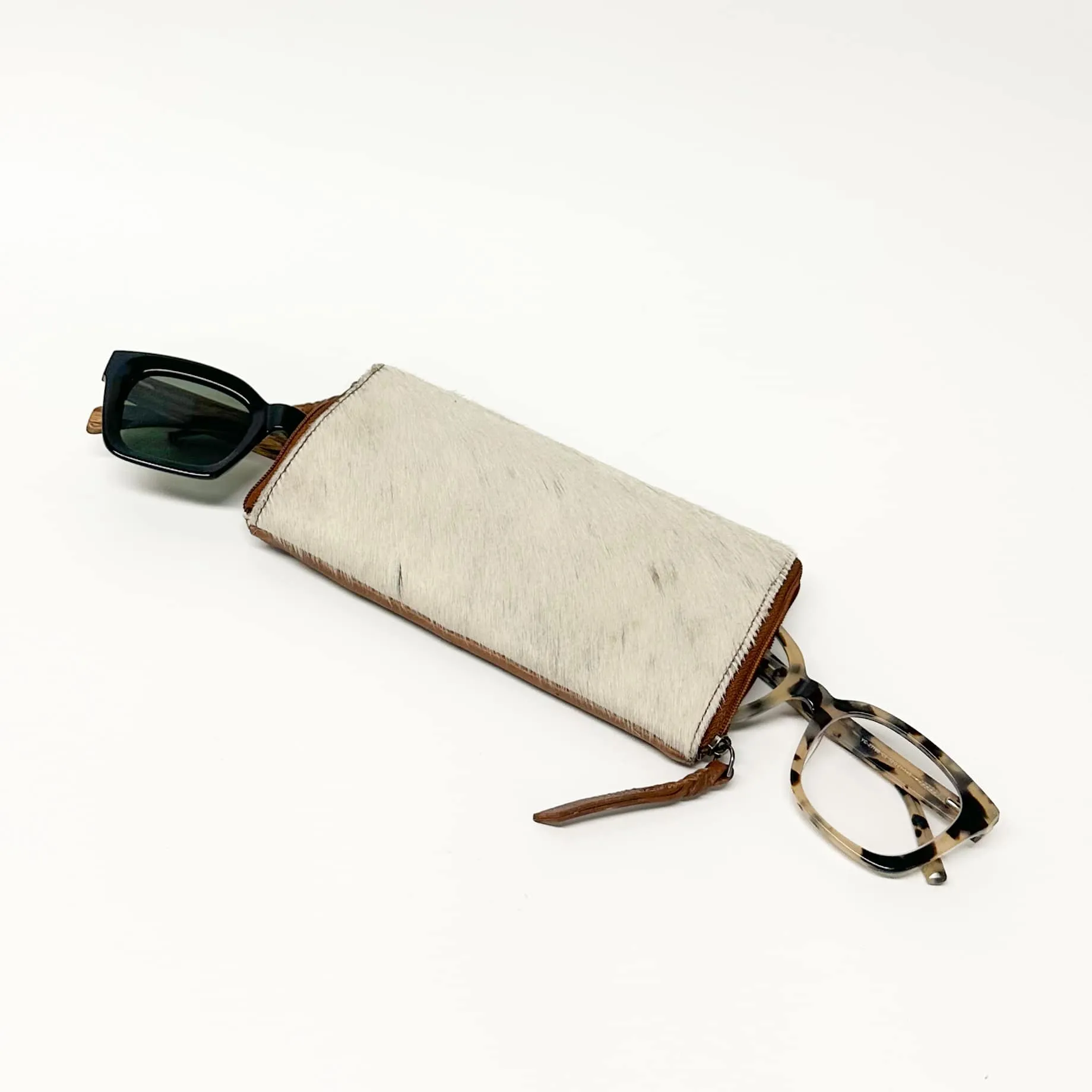 Cowhide Double Side Glasses Case | 5977