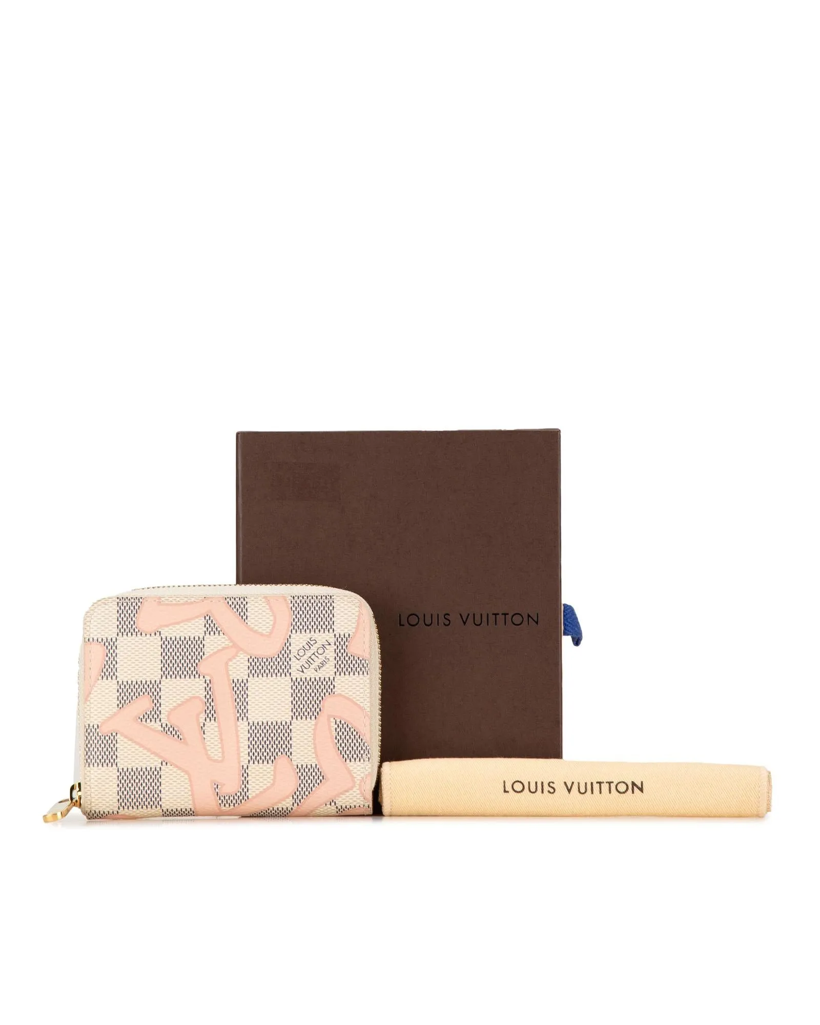 Damier Azur Canvas Zip-Around Coin Purse