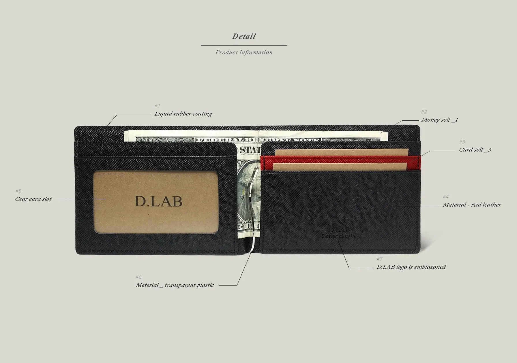 D'Lab Rainbow Money Clip