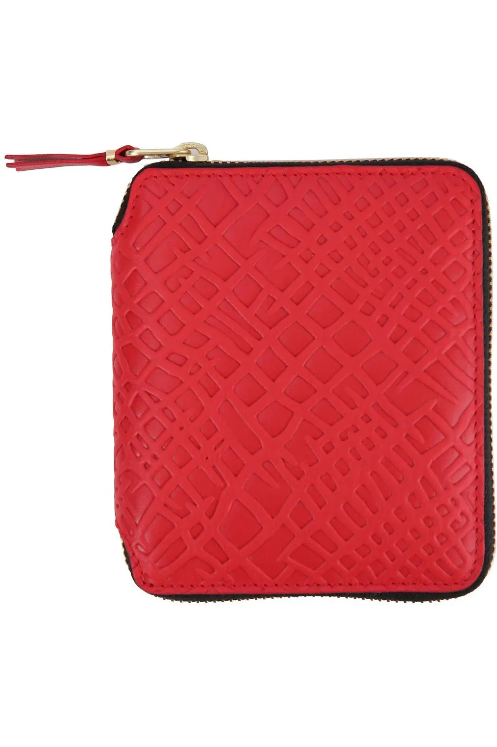 Embossed Roots Full Zip Around Wallet