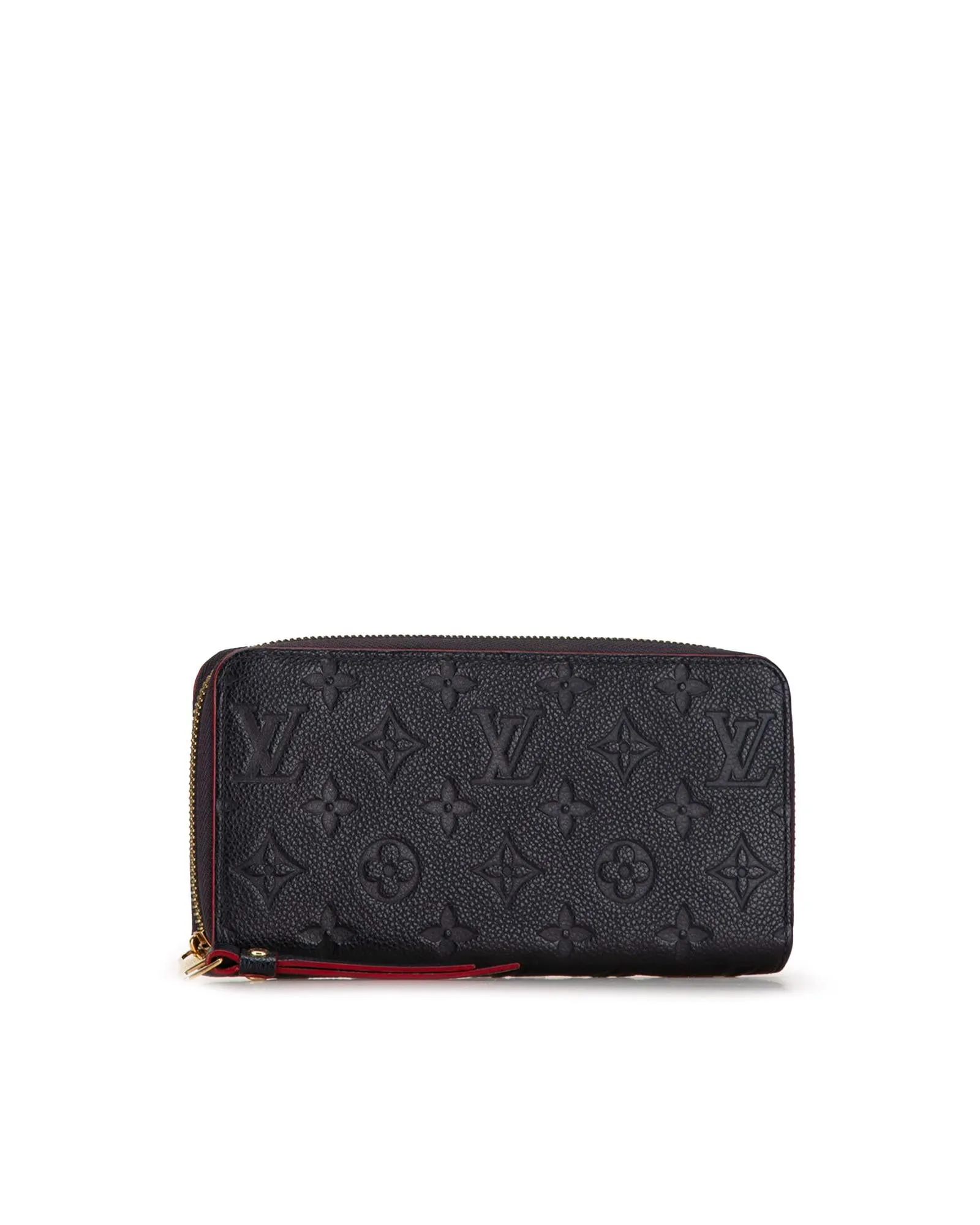 Embossed Zip-Around Long Wallet