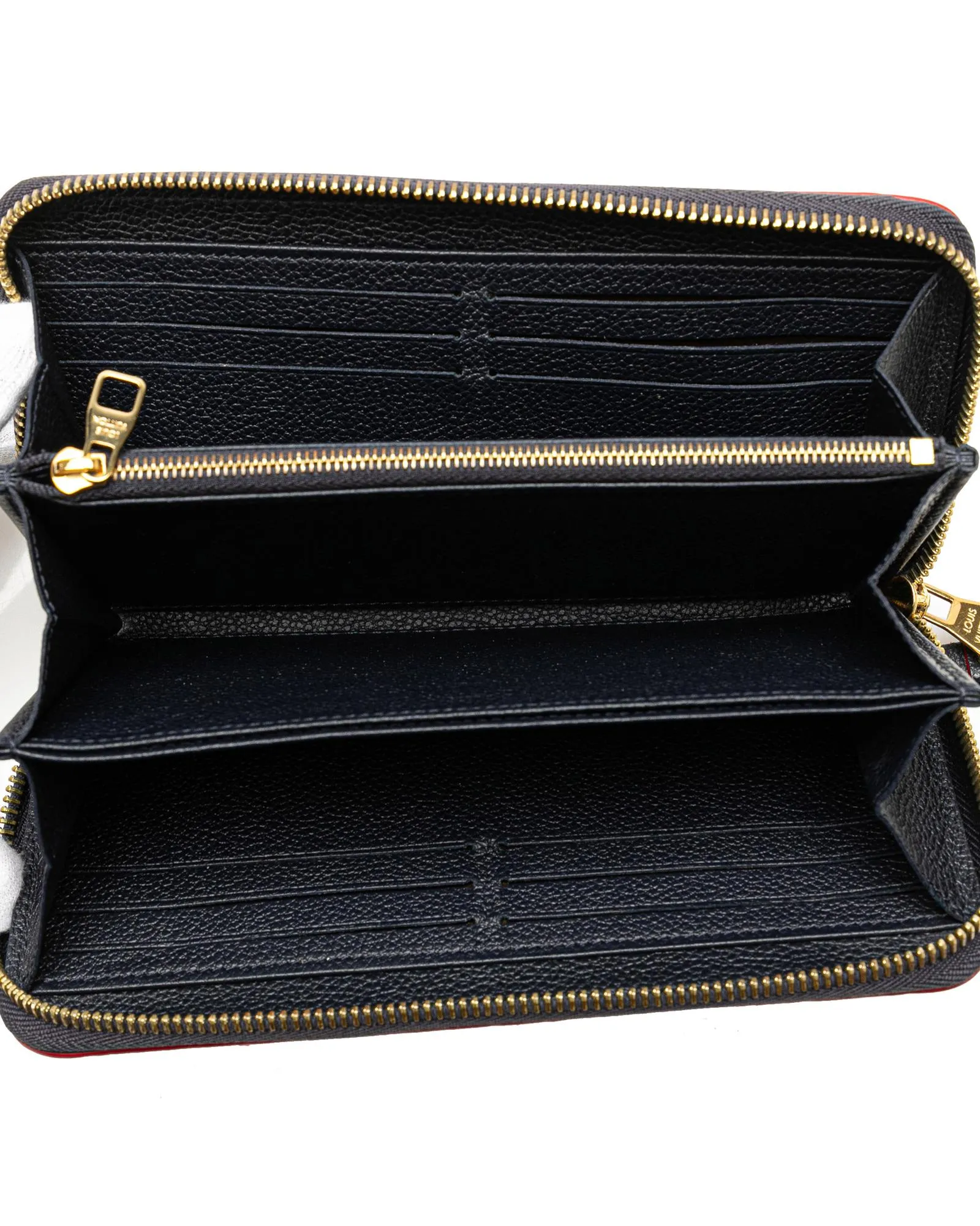 Embossed Zip-Around Long Wallet