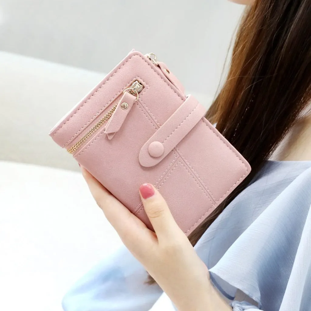 Female Short Clutch Lady Short Mini Wallet