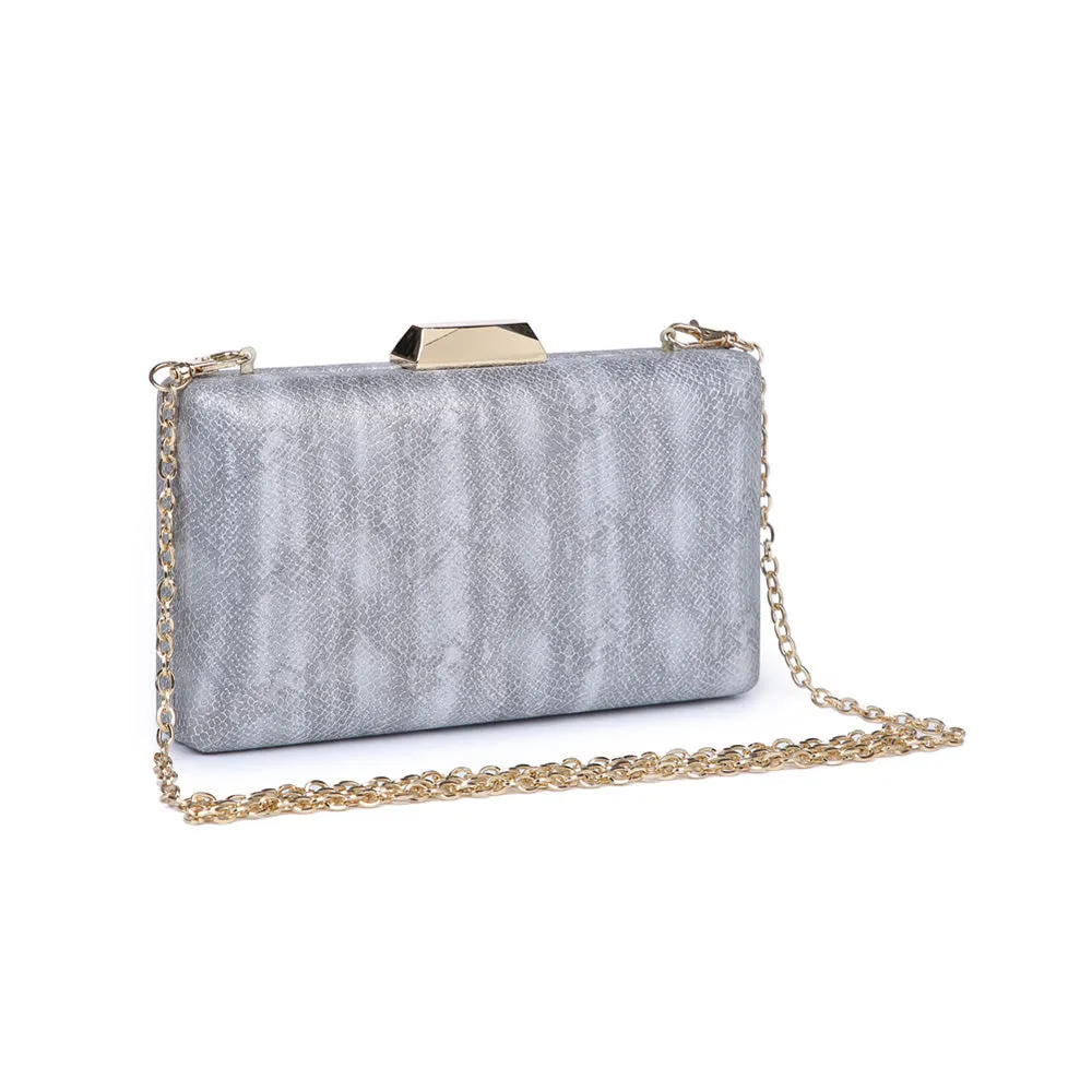 Flora Metallic Snake Evening Bag