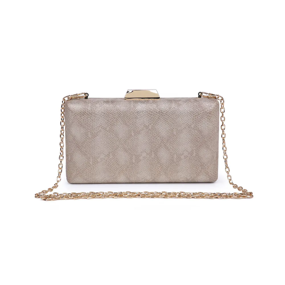 Flora Metallic Snake Evening Bag