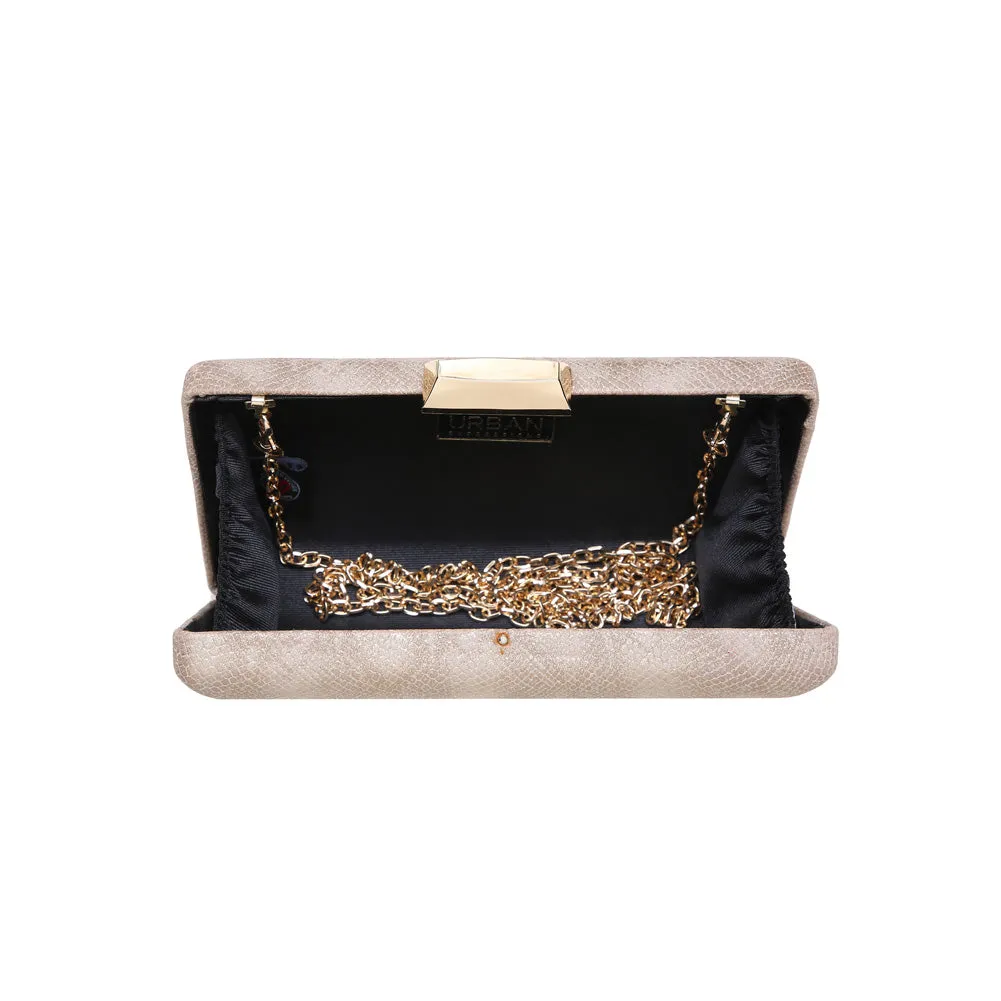 Flora Metallic Snake Evening Bag