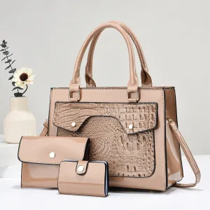 H1787 - Sturdy 3pc Handbag Set