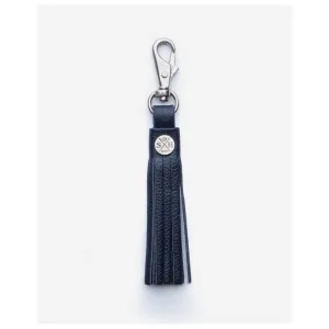 Leather Bag Tassel - Navy