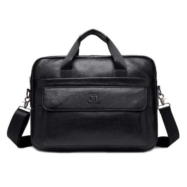 Leather Briefcase Mens Genuine Leather Handbags