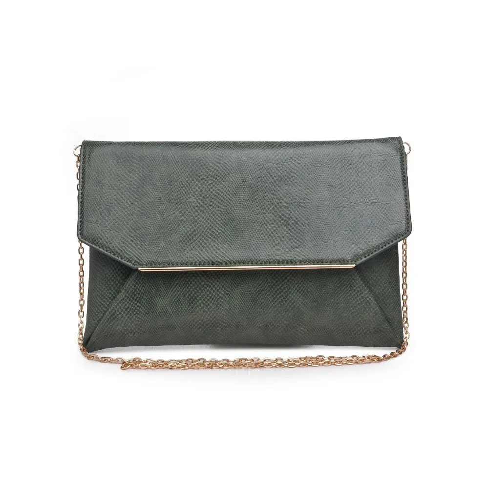 Lena Lizard Clutch