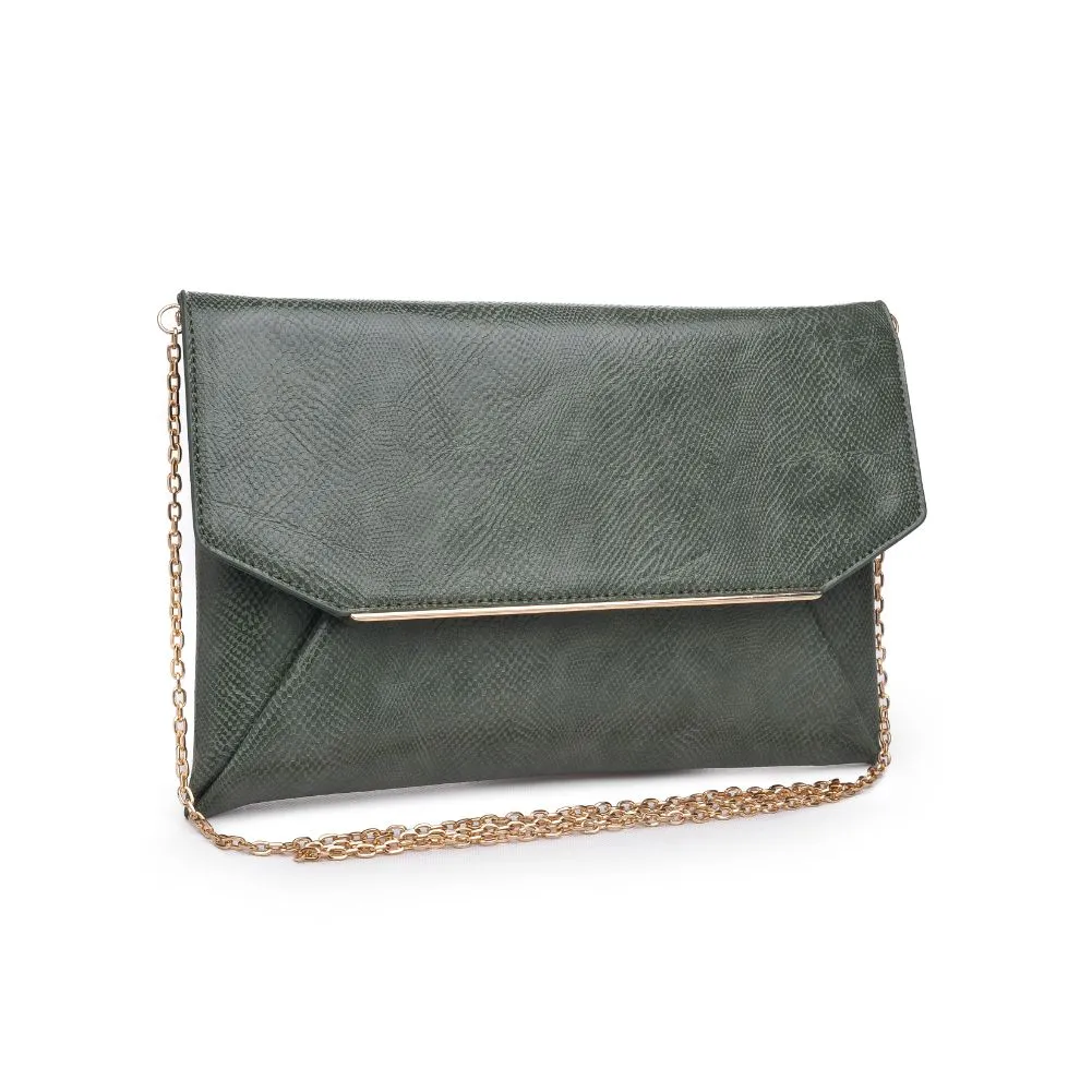 Lena Lizard Clutch