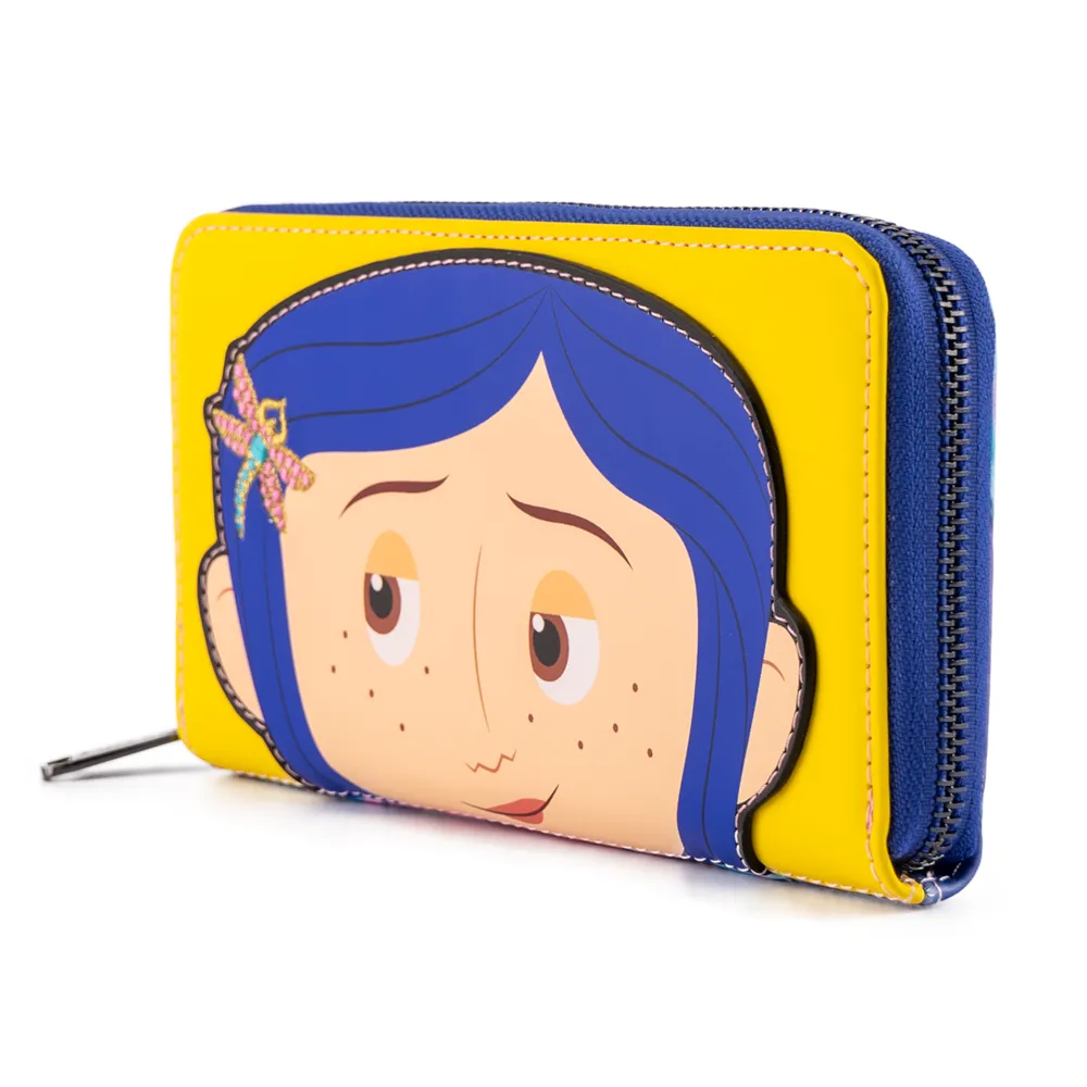 Loungefly Laika Coraline Rain Coat Cosplay Zip Around Wallet