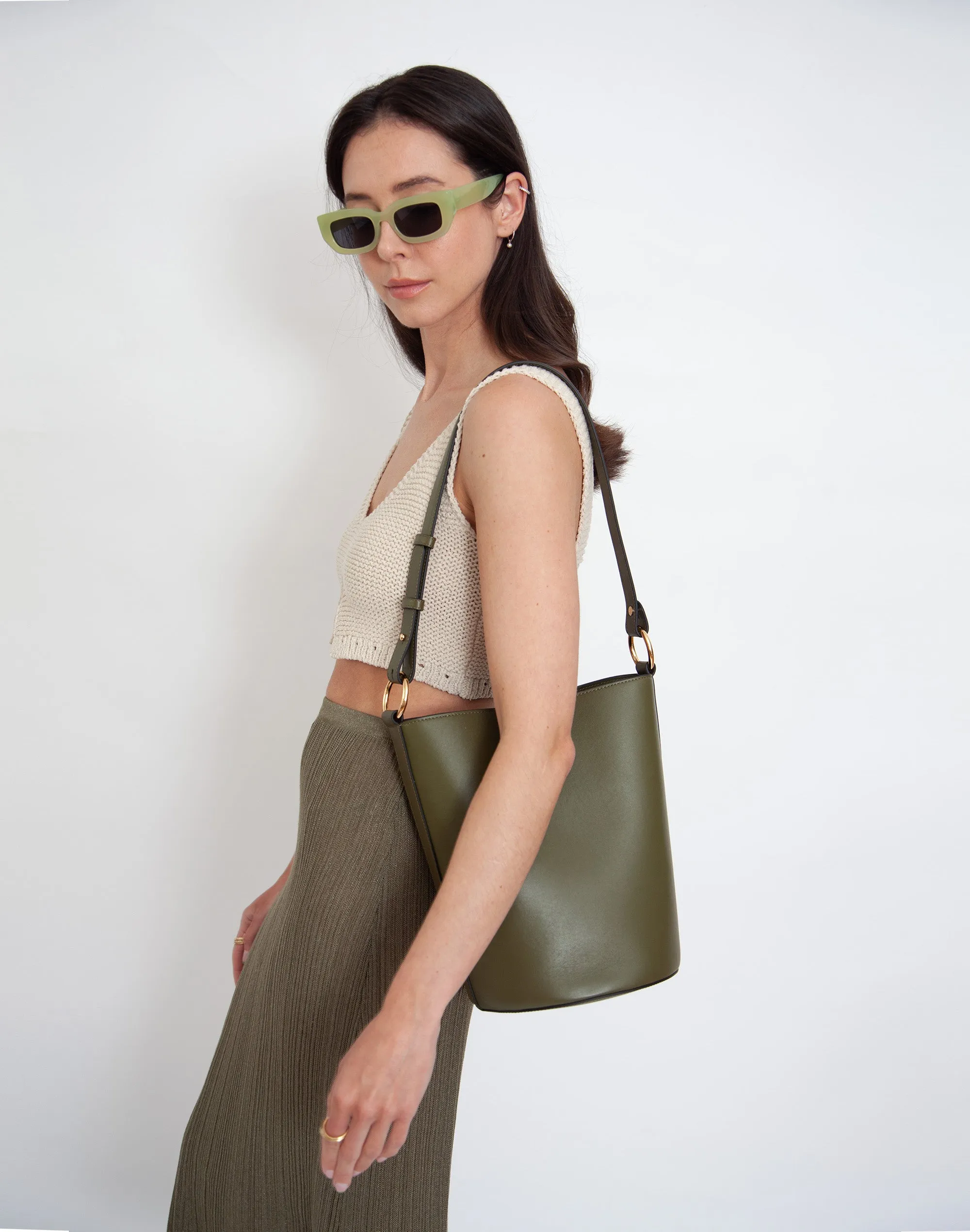 Luxe Convertible Bucket Bag