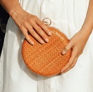 Matta Terra Handwoven Straw Clutch