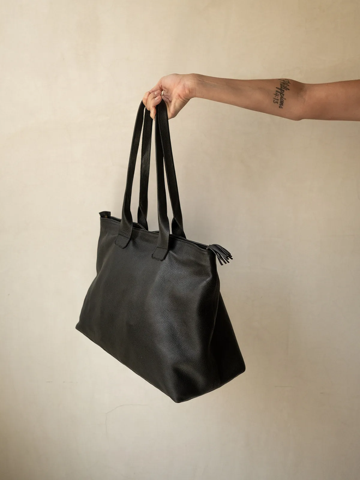 Medium Leather Tote