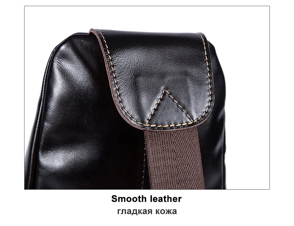 Messenger Bag Men Leather Crossbody Bags