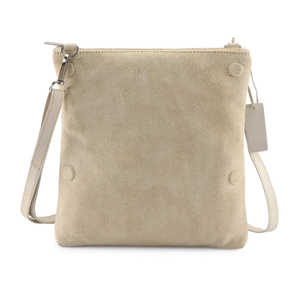 Metallic Rimor Anna 2 way leather messenger clutch bag #LW12 beige