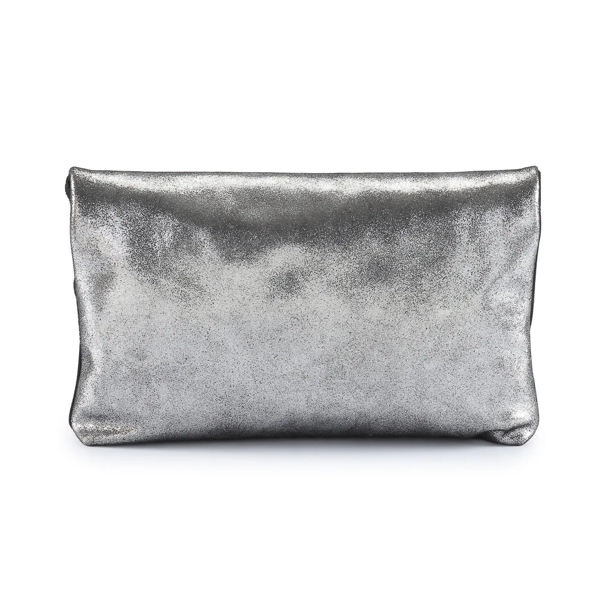 Metallic Rimor Anna 2 way leather messenger clutch bag #LW12 black