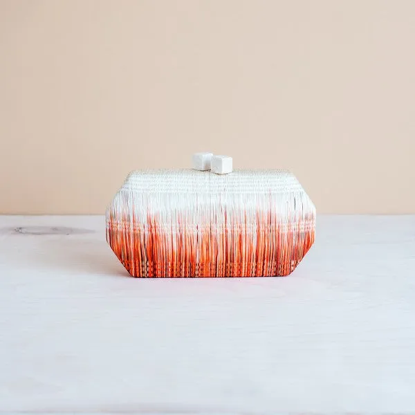 Orange Clutch Purse - Handmade Clutch