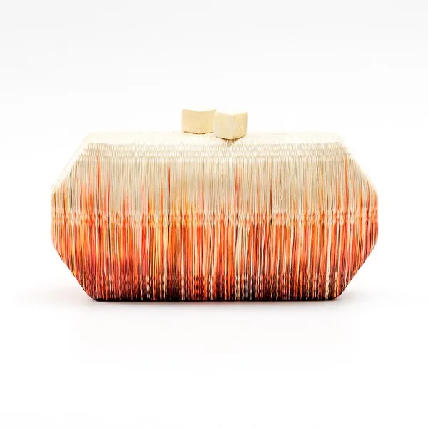 Orange Clutch Purse - Handmade Clutch