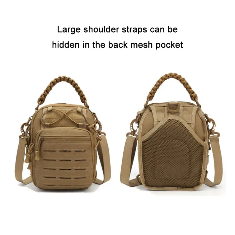 Outdoor Sports Multifunctional Laser Cutting Crossbody Bag(Green)