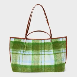 Plaid Craft Tote Handbag - Universal Thread