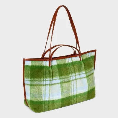 Plaid Craft Tote Handbag - Universal Thread