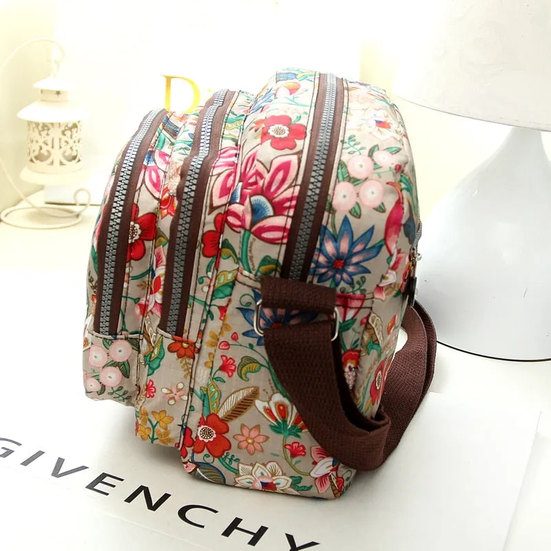 Purpdrank - Fashion Women Messenger Bags New Vinatge Flower Printing Women Bag Mummy Casual Shoulder Bags Female small Wallet