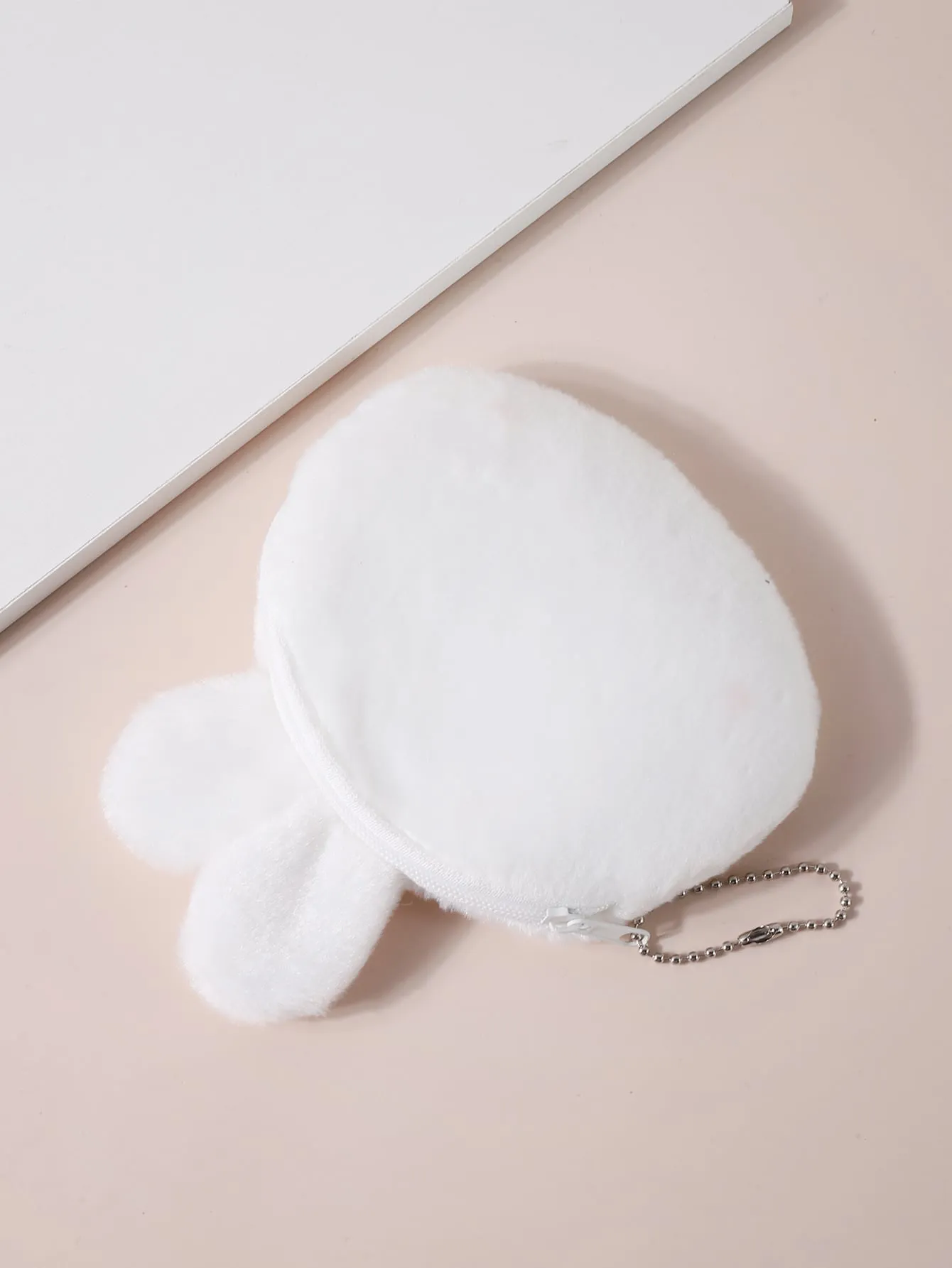 Rabbit Design Fluffy Coin Purse Change Pouch Coin Case Small Wallet Card Holder