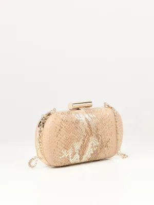 Textured Oval Clutch