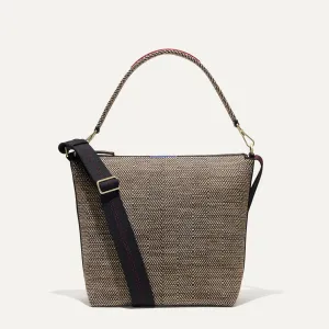 The Mini Zip Bucket - Cacao Herringbone