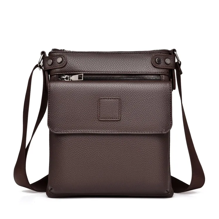 WEIXIER D278 Men Casual Crossbody Single Shoulder Bag(Brown)