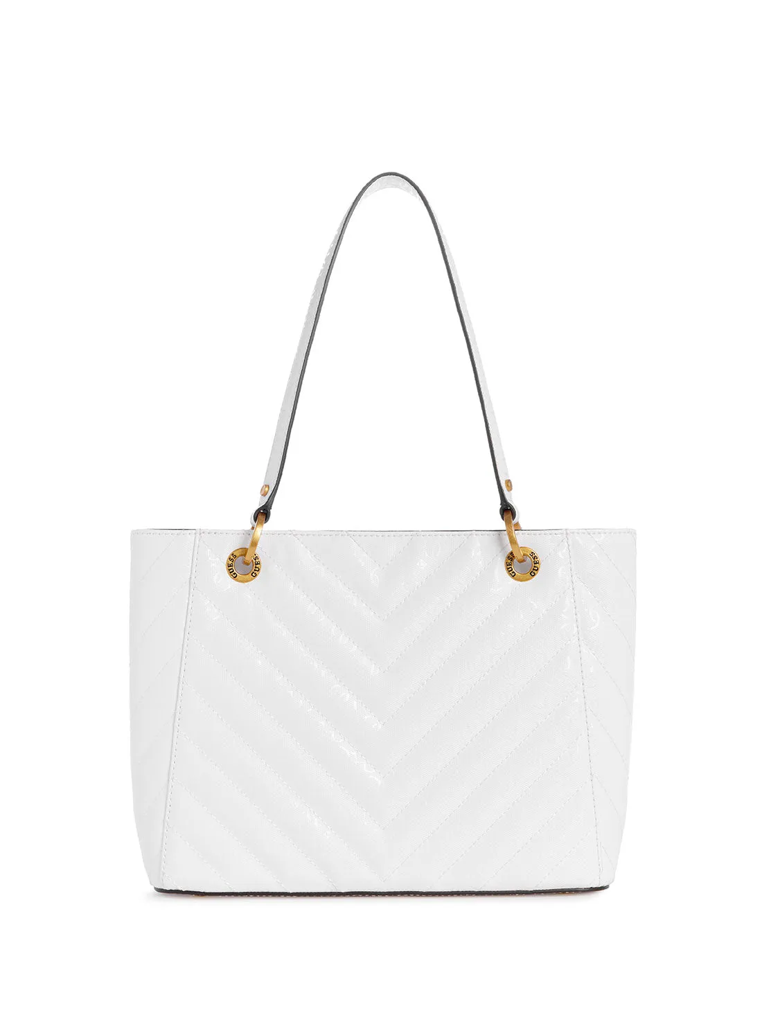 White Jania Small Tote Bag